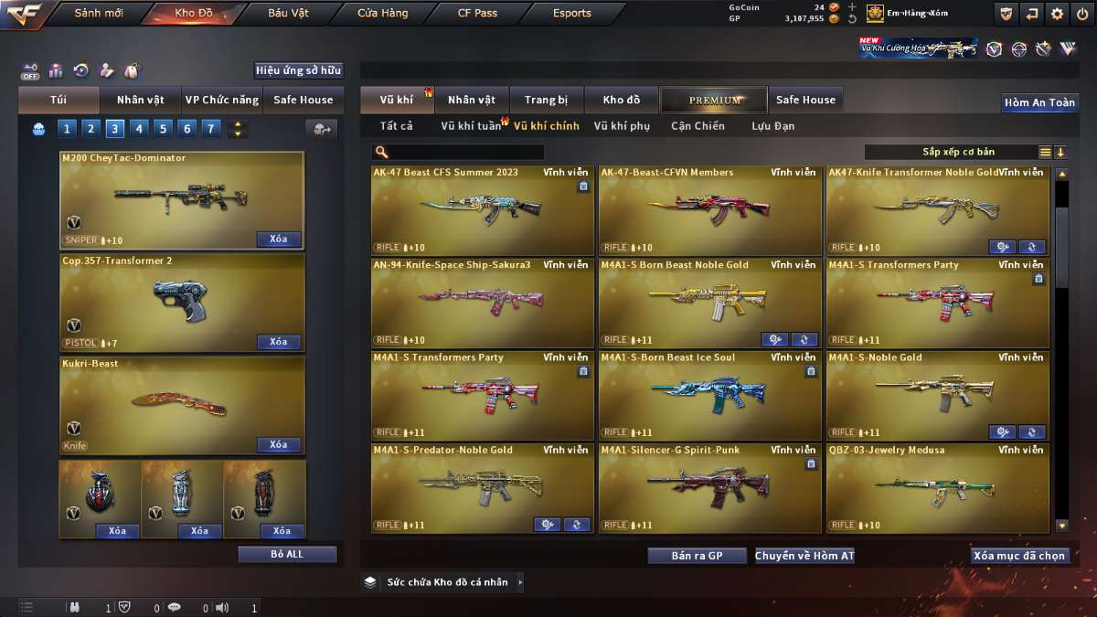 shop acc cf uy tin gia re